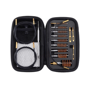 Multi Caliber Gun Phosphor Bristle Bore Brushes kit with Flexible Threaded Bore Cleaning Coated Cables gun cleaning tools